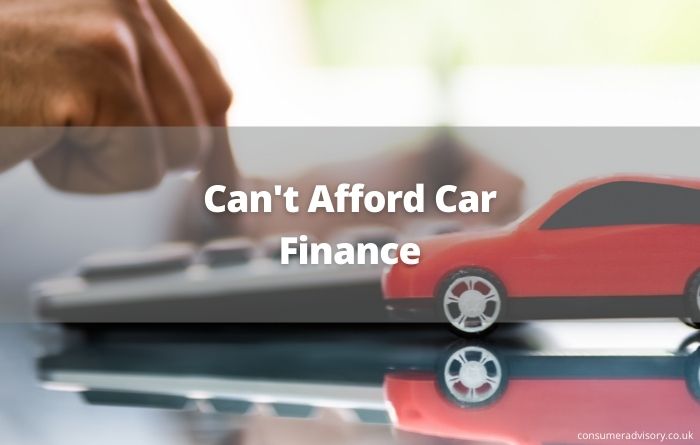 Cant Afford Car Finance