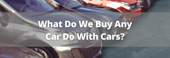 What Do We Buy Any Car Do With Cars
