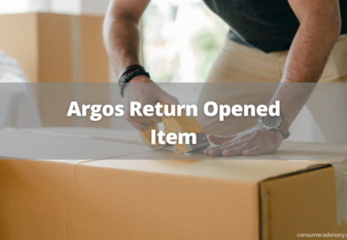 Argos return opened item